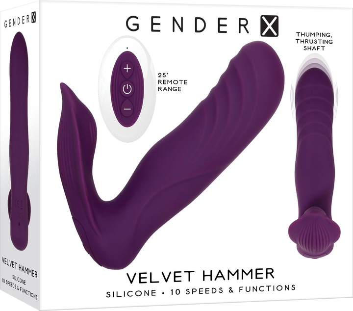 Actual product image Evolved - Velvet Hammer Clitoris Vibrator - Purple