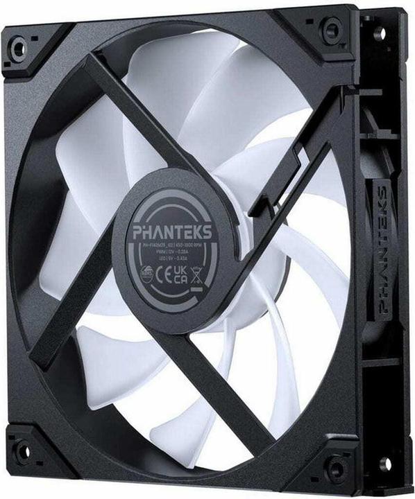 Actual product image Phanteks M25 Gen2 PWM D-RGB fan - 140mm, black (140 mm, 1x)