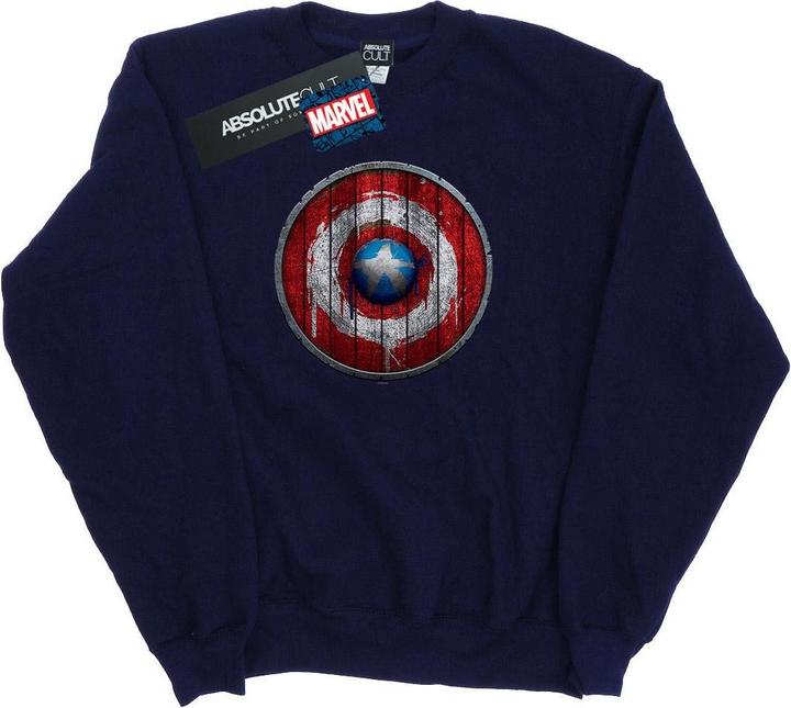 Immagine prodotto Captain America Wooden Shield Felpa Uomo (3XL)