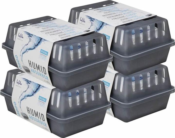 Produktbild vidaXL Raumentfeuchter mit Nachfüllbeuteln 4 Stk. 900 g Feuchtigkeit Absorber