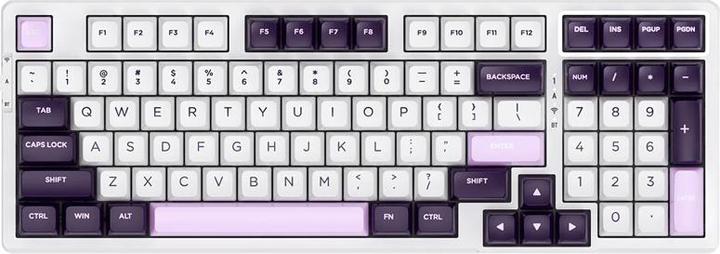 Actual product image VGN V98Pro V2 Gaming Keyboard, Crystal Wine - Blackcurrant (US) (US, Wireless)