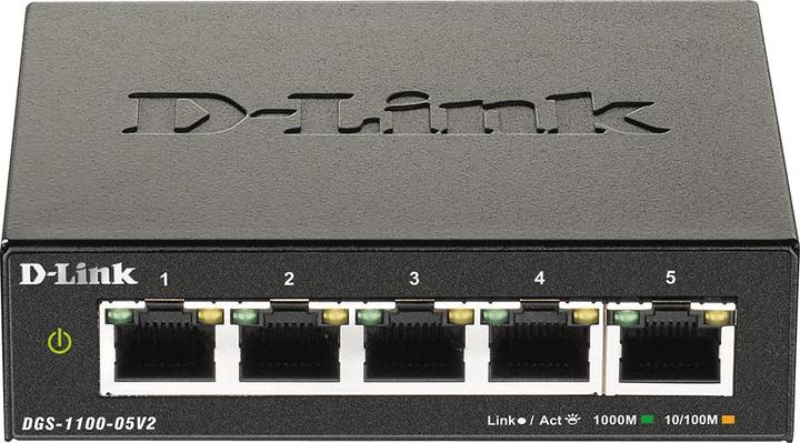 Produktbild D-Link 5-Port Gigabit Smart Managed Switch DGS-1100-05V2 Managed, Desktop, Power supply type External, Ethe (5 Ports)