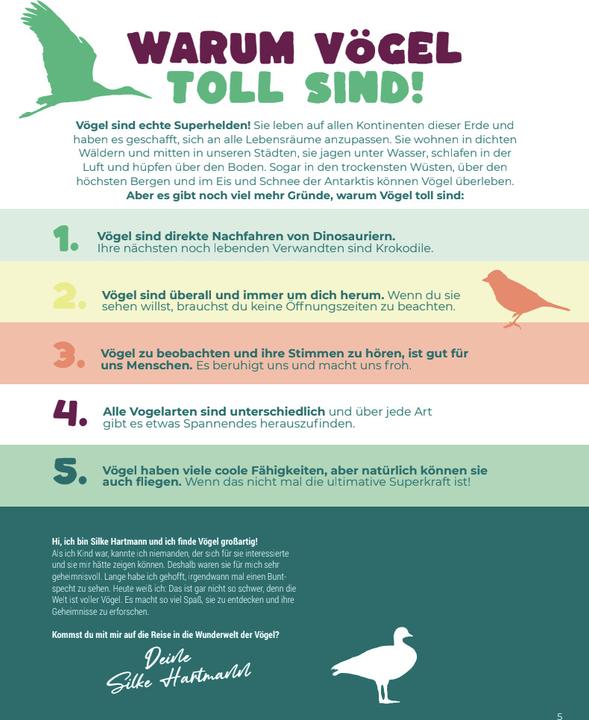 Produktbild Birding - Entdecke die Wunderwelt der Vgel (Deutsch, Silke Hartmann, 2024)