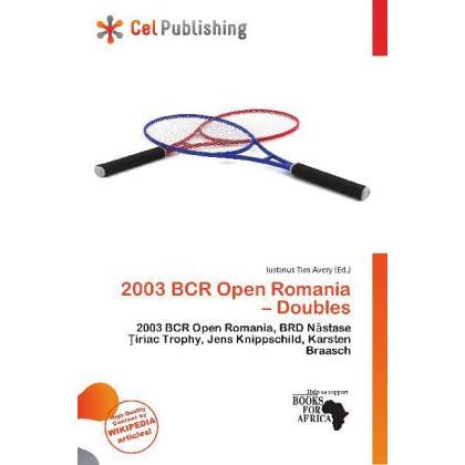 2003 BCR Open Romania Doubles, Ratgeber