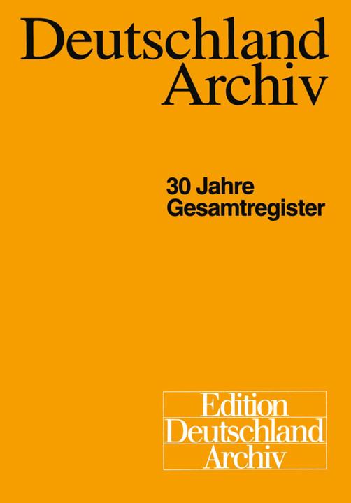 Produktbild Deutschland Archiv (Deutsch, Christel Marten, Gisela Helwig, Hans-Georg Golz, 2014)