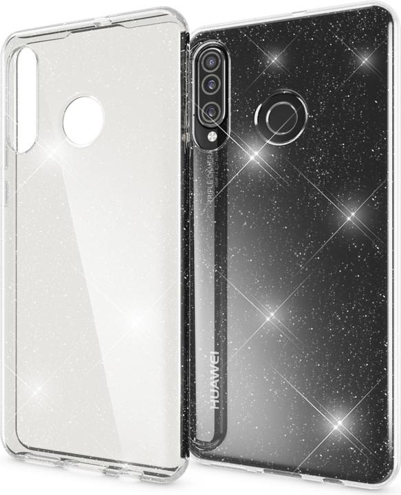 Actual product image Nalia Clear glitter silicone cover (Huawei P30 Lite)