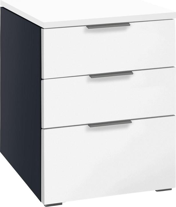 Korpus MDF: Anthracit / Front, Top: Weiss