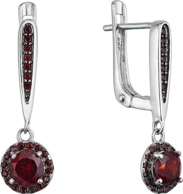 Immagine prodotto Evolution Group - Charming dangle earrings with genuine garnets 11494.3