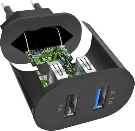 Image du produit SBS Chargeur de voyage de 2100 mAh (11 W, 1 portion)