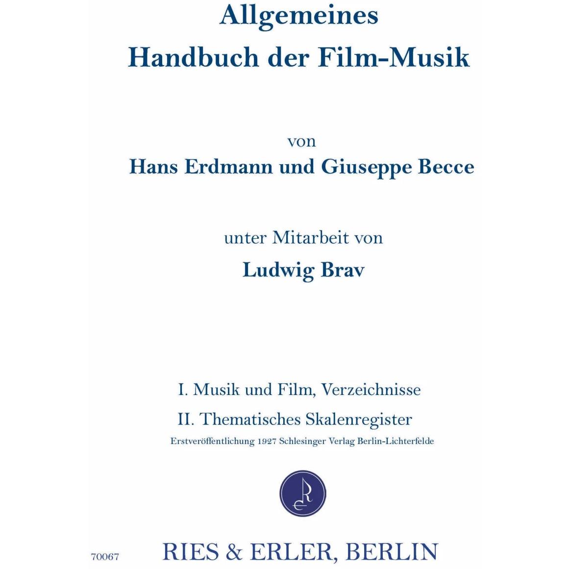 Ludwig Brav, Sachbücher von Hans Erdmann, Ludwig Brav, Giuseppe Becce