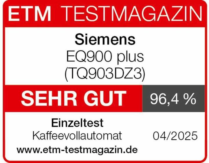 Actual product image Siemens EQ900 plus