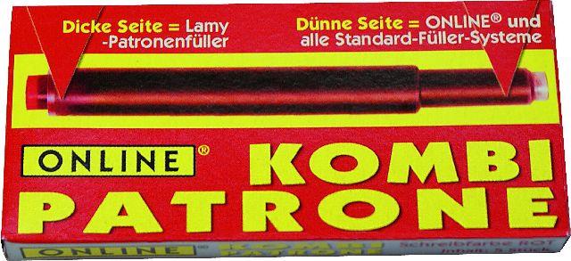 Produktbild Online Tintenpatronen Kombi 17307/12 Rot 5 Stück (12 Stück, Rot)
