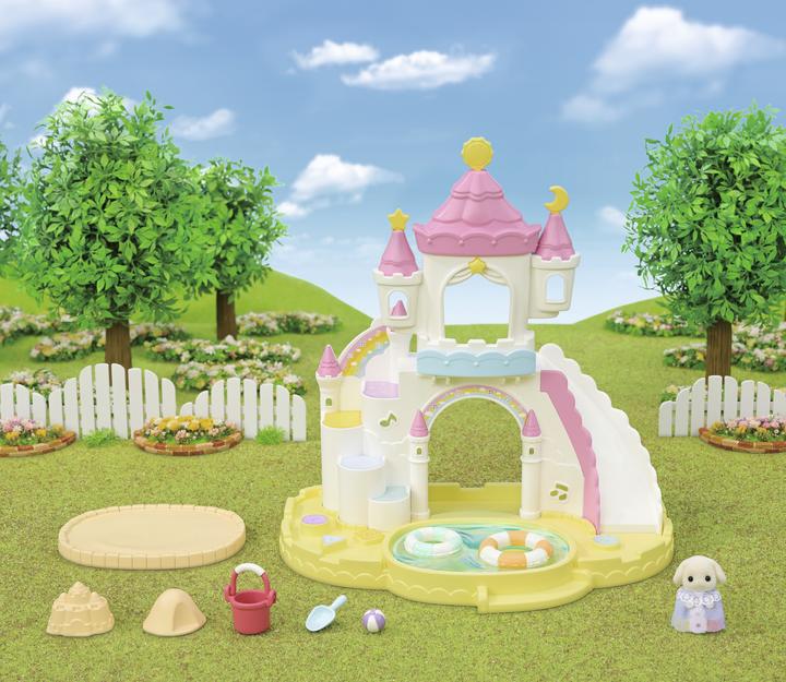 Produktbild Sylvanian Families Erlebniskindergarten Sandkasten und Pool mit Figur