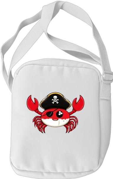 Produktbild Bügelbilder Schul & Freizeitsrucksack-Set Cute Comic pirat crab (15 l)