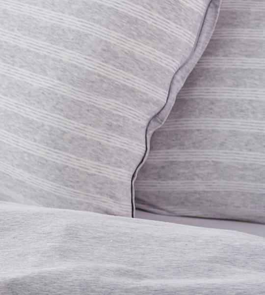 Image du produit Living Home Jersey mélangé double face (Set de linge de lit, 65 x 65 cm, 200 x 210 cm)