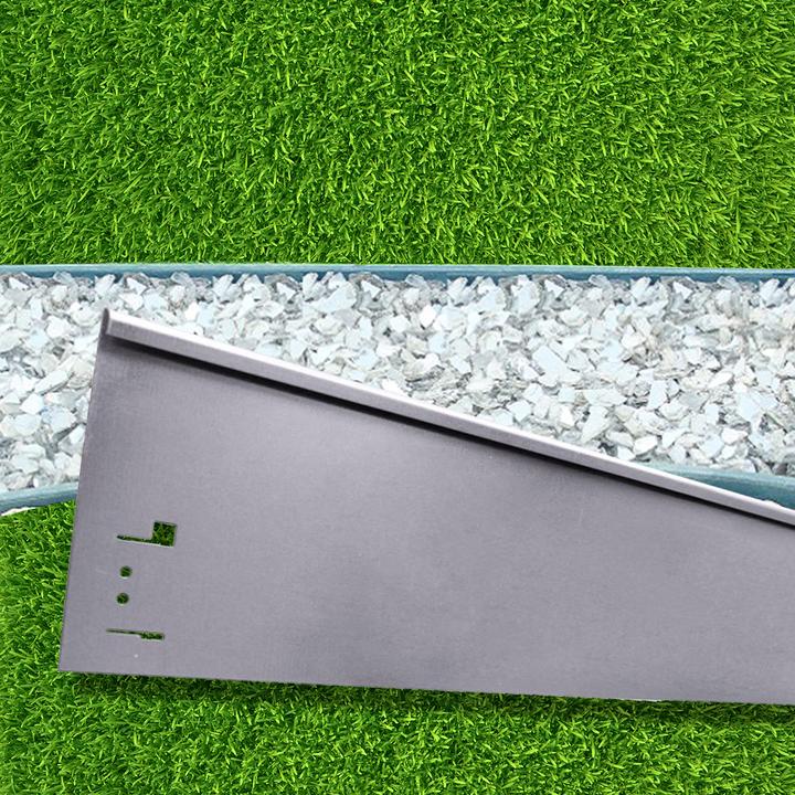 Actual product image Green Split Lawn edging end piece 18.5cm x 113cm (113 cm)