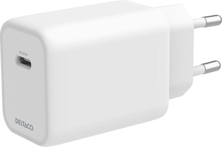 Deltaco Wall Charger 240W, 67W 1x-USB-C, fastcharge (67 W)