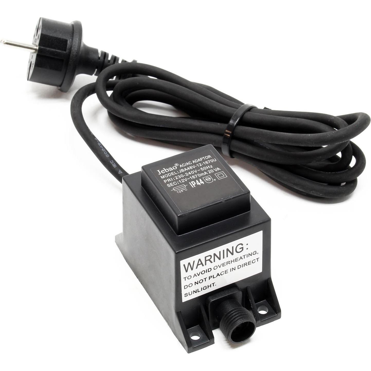SunSun, Brunnen + Gartenteich, Netzteil JBA48V-12-1670U 12V 1670mA Netzadapter Transformator Gartenteich
