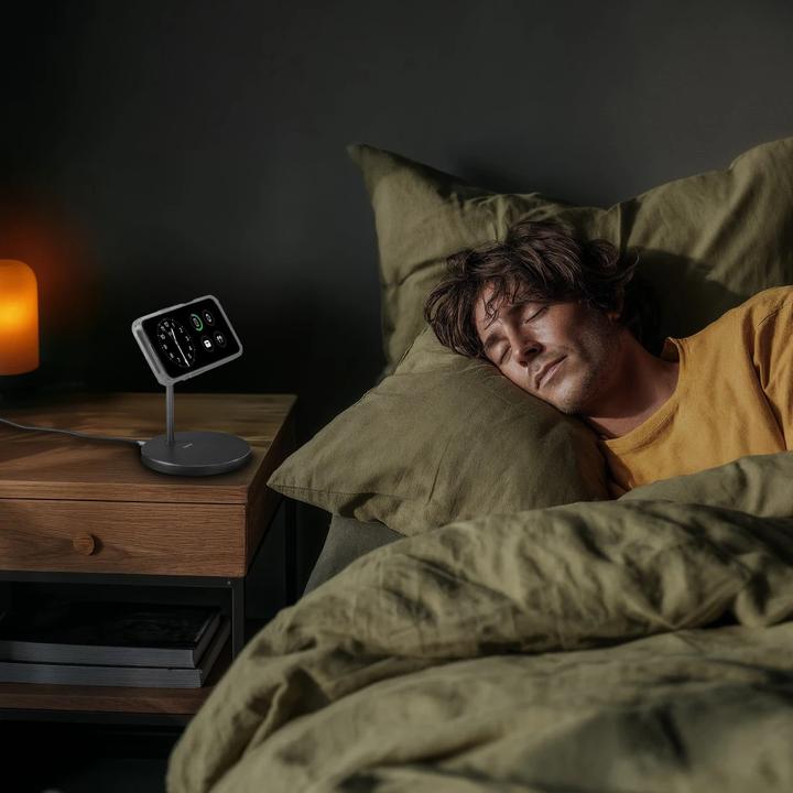 Actual product image Hama Kabelloses Qi2-Ladegerät, induktiv Schnellladen, Ladestation Stand, 15 W (15 W)