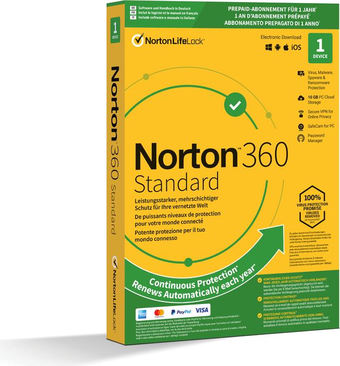 Image du produit Norton 360 Standard (1 Utilisateur, 12 mois)