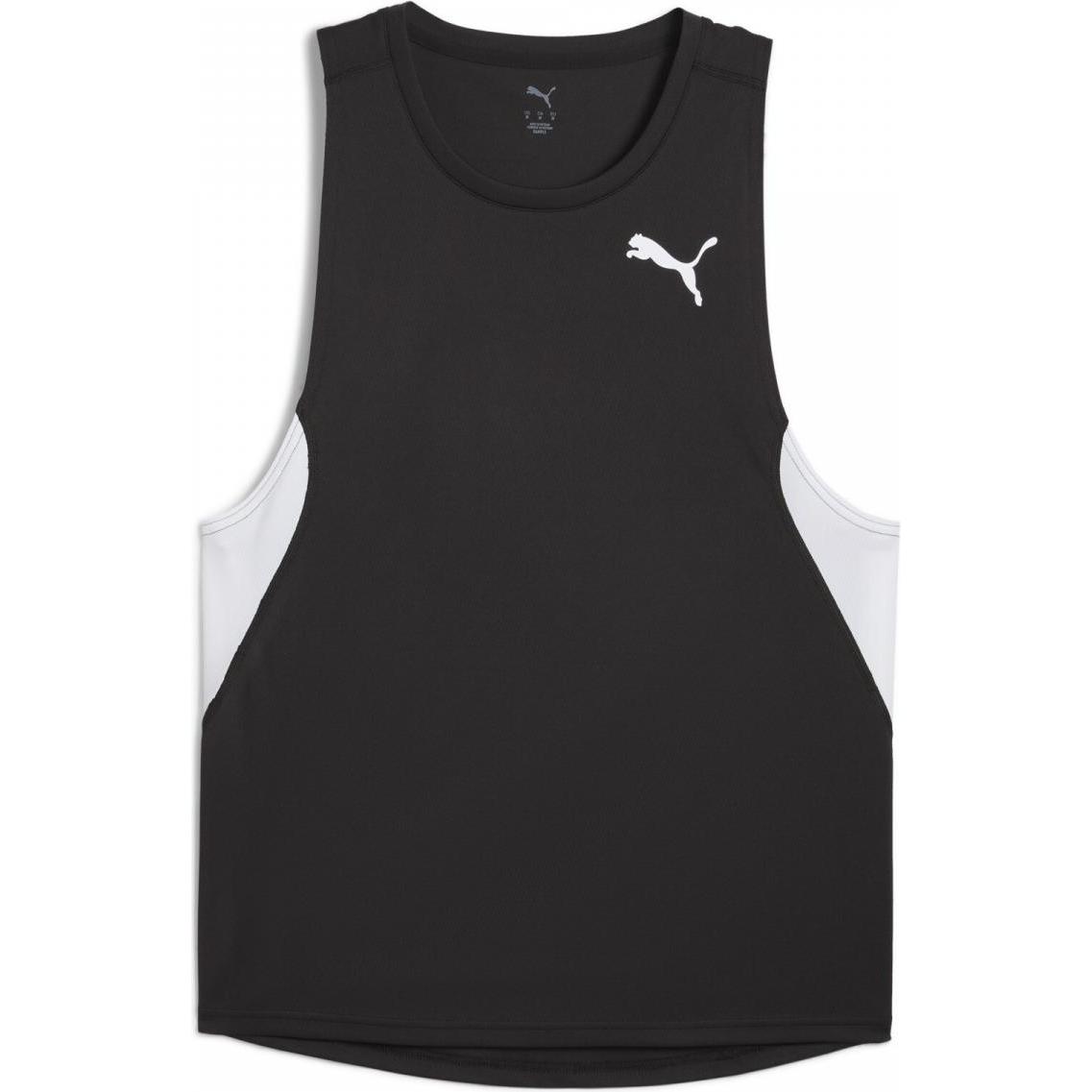 Thumbnail - Puma, Herren, Sportshirt, M Cross The Line Singlet 3.0 (M), Grün, M