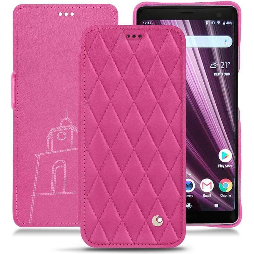 Thumbnail - Noreve Lederschutzhülle horizontal (Sony Xperia XZ3), Smartphone Hülle, Rosa