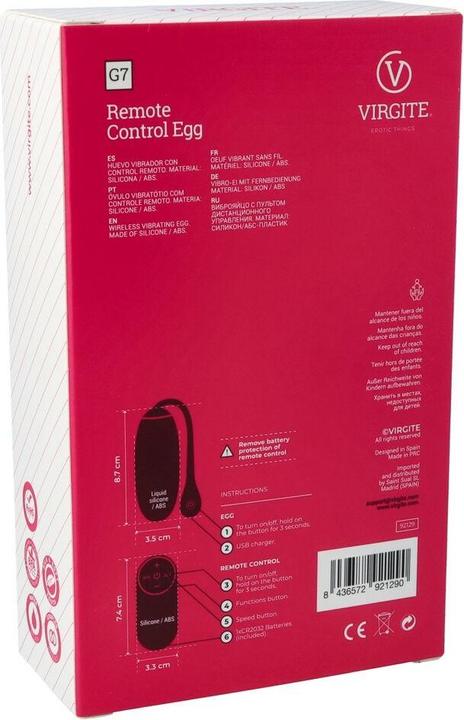 Image du produit Virgite Vibrator Ei G7 Wiederaufladbar Schwarz