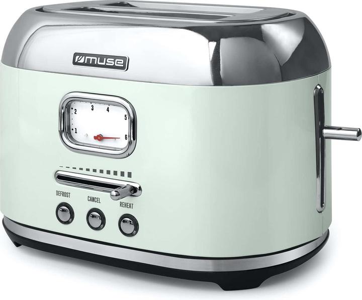 Muse EdelstahlToasterPastell Grün