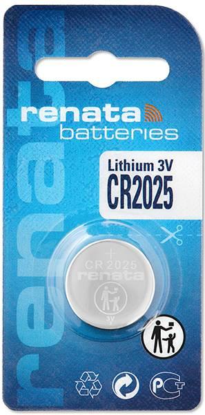 Image du produit Renata Lithium CR2025 (1 pcs, CR2025, 165 mAh)