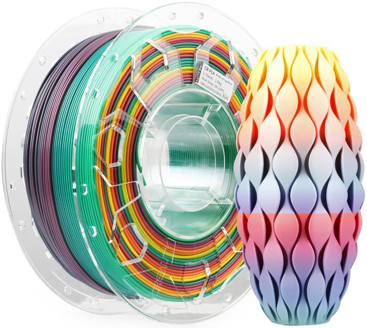 Image du produit Creality Filament PLA arc-en-ciel, 1.75mm, 1kg (PLA, 1.75 mm, 1000 g, Multicolore)