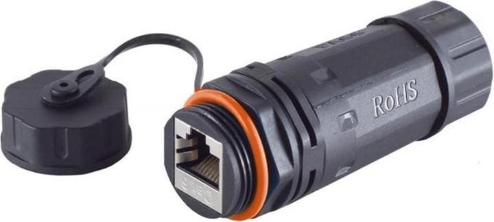 Actual product image MicroConnect RJ45 coupler, CAT 6a, IP68 (Network coupling)
