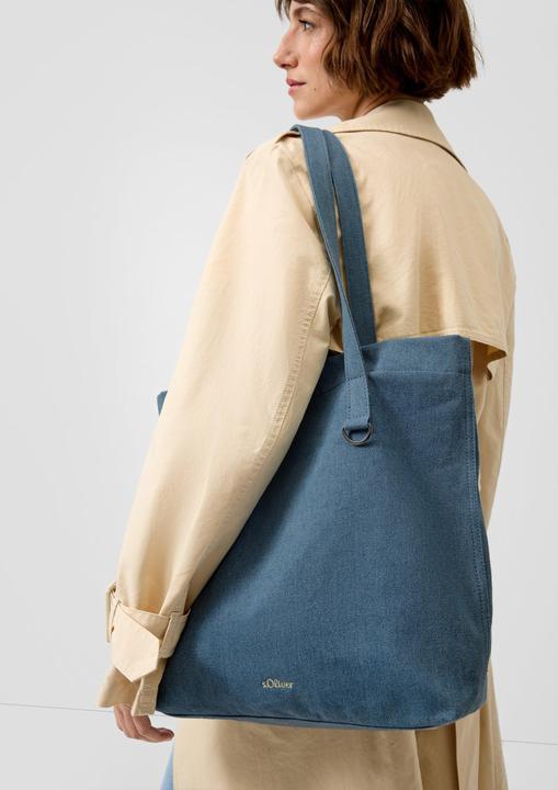 Immagine prodotto s.Oliver Tote-Bag aus Denim mit Ring-Detail
