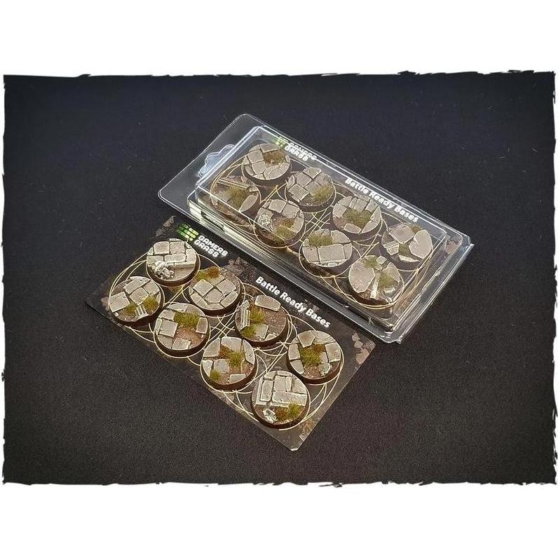 Gamers Grass GGB-TR32 - Kampffertige Basen - Temple, 32 mm, rund (8 Stück)