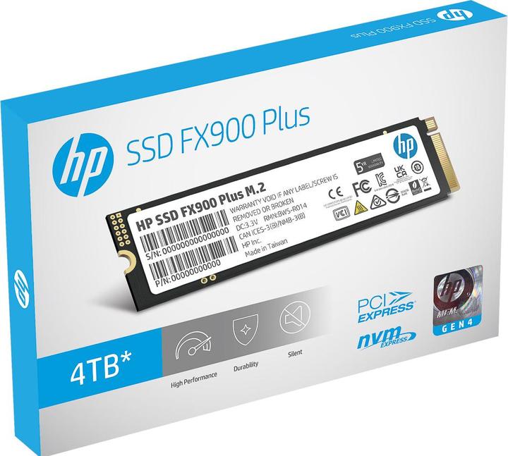 Produktbild HP SSD FX900 PLUS 4TB (4000 GB, M.2 2280)