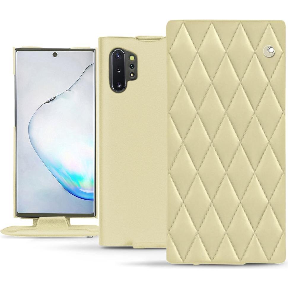 Thumbnail - Noreve Lederschutzhülle vertikal (Samsung Galaxy Note 10+), Smartphone Hülle, Beige