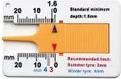 Actual product image JTI Tread depth gauge