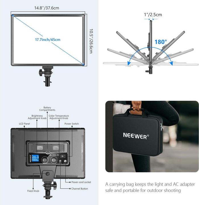 Actual product image Neewer NL-288ARC (NL-288ARC) (Video light)