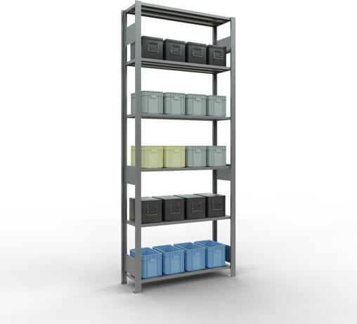 Actual product image Schulte Lagertechnik MULTIplus85 basic racking system with length ledgers