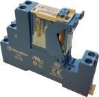 Produktbild Csdk SL FINDER Komplettrelais 16A 1 C/O 24V AC, mit LED, komplett mit Relais, Sockel mit Schraubklemmen und