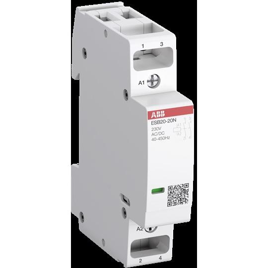 ABB ESB20-20N-05 InstallationsschÃ¼tz, VPE=12 20 A, 2S/0Ã, 240 V AC/DC, Elektronikzubehör + Gehäuse