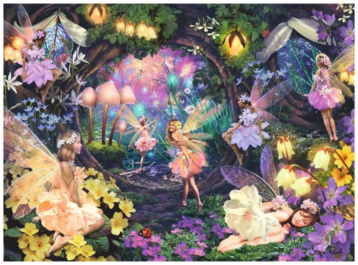 Actual product image Ravensburger Luminous forest fairies (100 pieces)