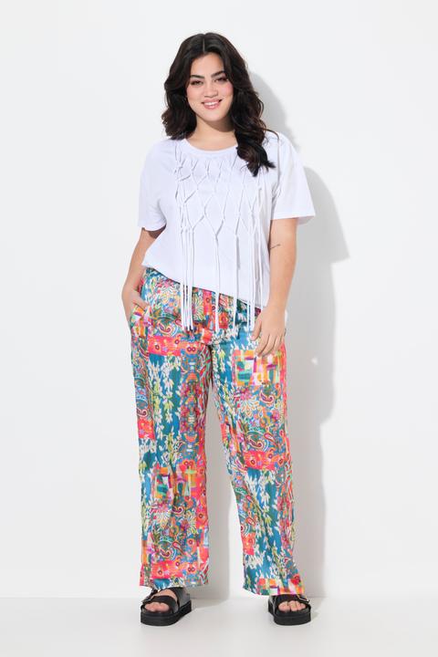 Produktbild Angel of Style Hose, gerades Bein, Patchprint, Elastikbund (58)