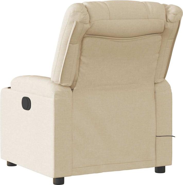 Actual product image vidaXL Massage chair electric cream fabric