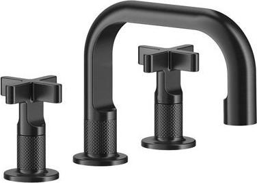 Gessi Inciso+ 3-hole basin mixer, spout H=59 mm x projection 140 mm, without pop-up waste, 58112
