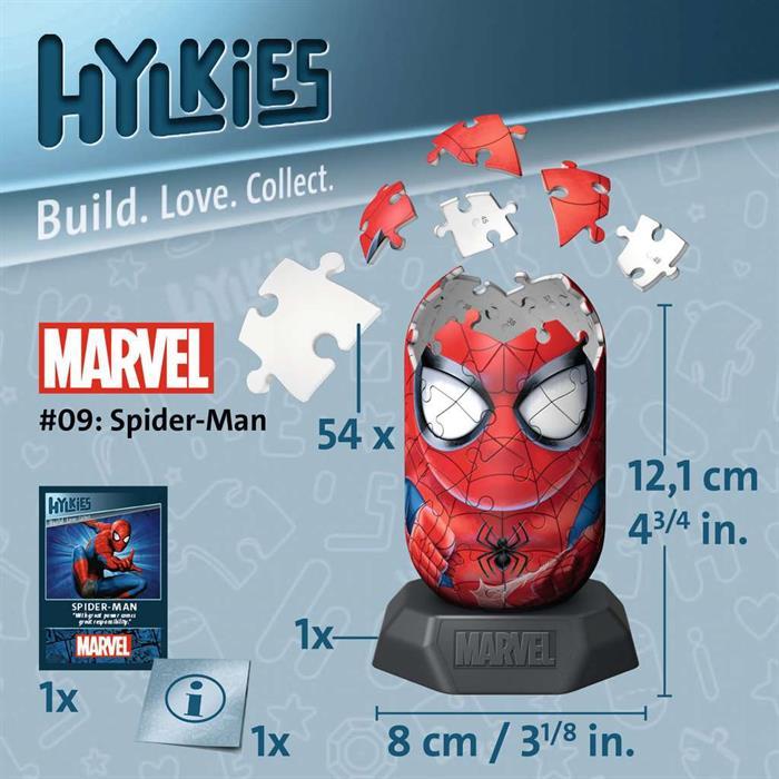 Actual product image Ravensburger Hylkies: The new collectible figure series to assemble yourself. Figure #10 - Ghost (54 pieces)