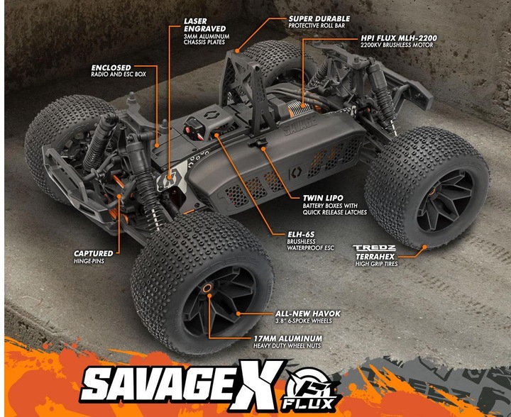 Produktbild HPI Savage X Flux (RTR Ready-to-Run)