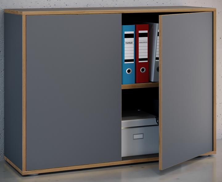 Produktbild VCM Büroschrank Sideboard Salia 2fach B100 (100 x 33 x 74 cm)
