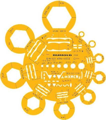Produktbild Rumold Abrundungsschablone 1-25 mm (0.16 cm)