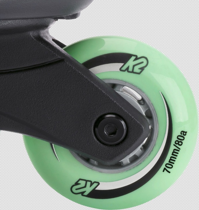 Immagine prodotto K2 Velocity Junior Girl Inliner (taglia: 32.0-37.0, nero/grigio/verde) (32, 33, 34, 35, 36, 37)
