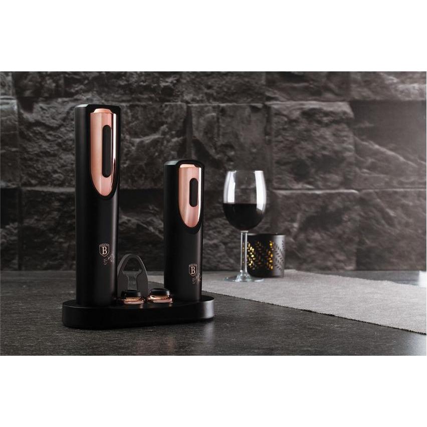 Thumbnail - BerlingerHaus elektrischer Weinöffner Black Rose Collection, Flaschenöffner, Schwarz